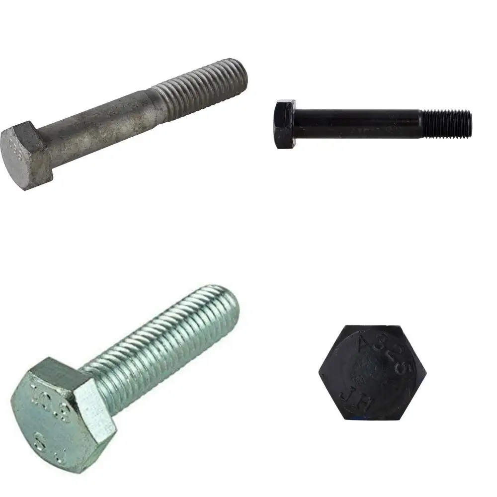 

Hot Dipped Galvanized Steel Hex Bolts Coarse Thread 5/8 Inch-11 x 8 Inch 25-Pack