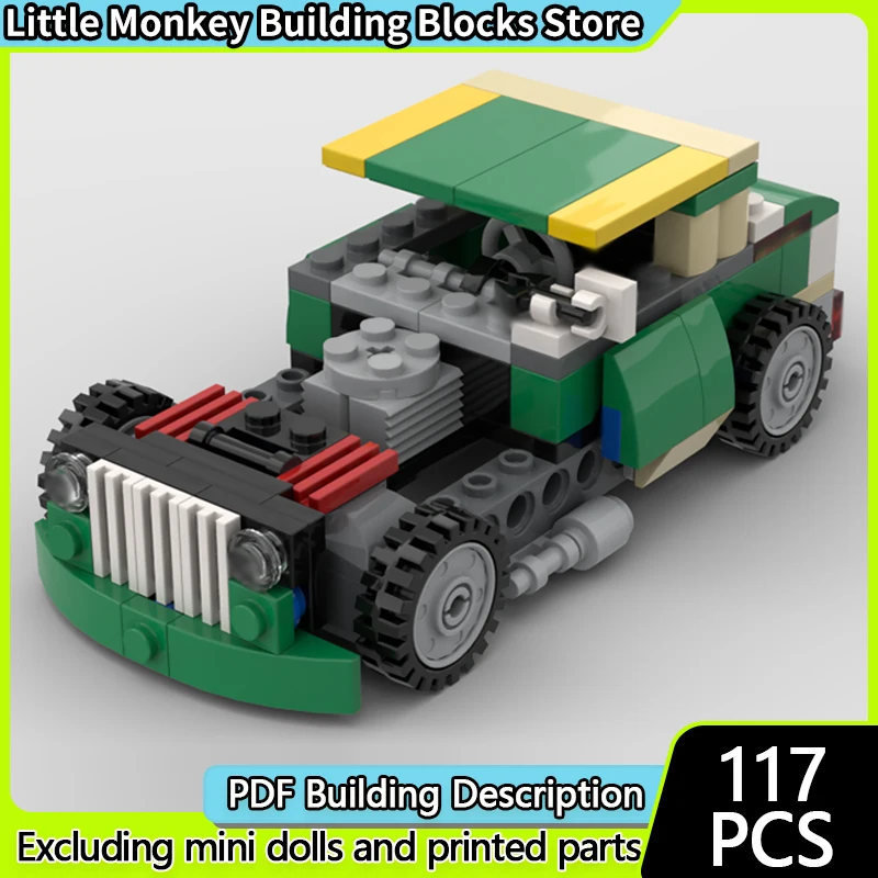 

Speed Racing Car Model MOC Building Bricks American Modified Car Modular Technology Children Holiday Gifts Assemble Toys Suit