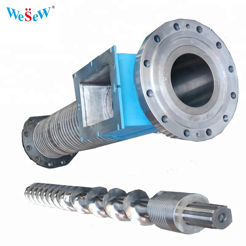 WeSeW Injection Molding Screw Custom Design Whole Set Extruder Barrel Screw Customized From Zhoushan Factory with Good Price