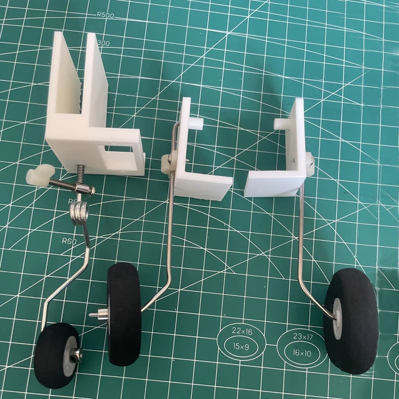 Kit d'assemblage de train d'atterrissage de direction pour modèle SU27, avec siège imprimé en 3D, fil d'acier de 2mm pour avion à voilure fixe RC, 1 ensemble