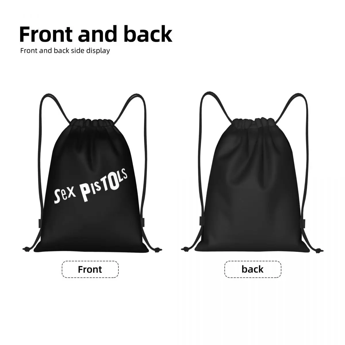 Sex Pistols Drawstring Bag Women Men Foldable Gym Sports Sackpack Heavy Metal Rock Band Training Backpacks