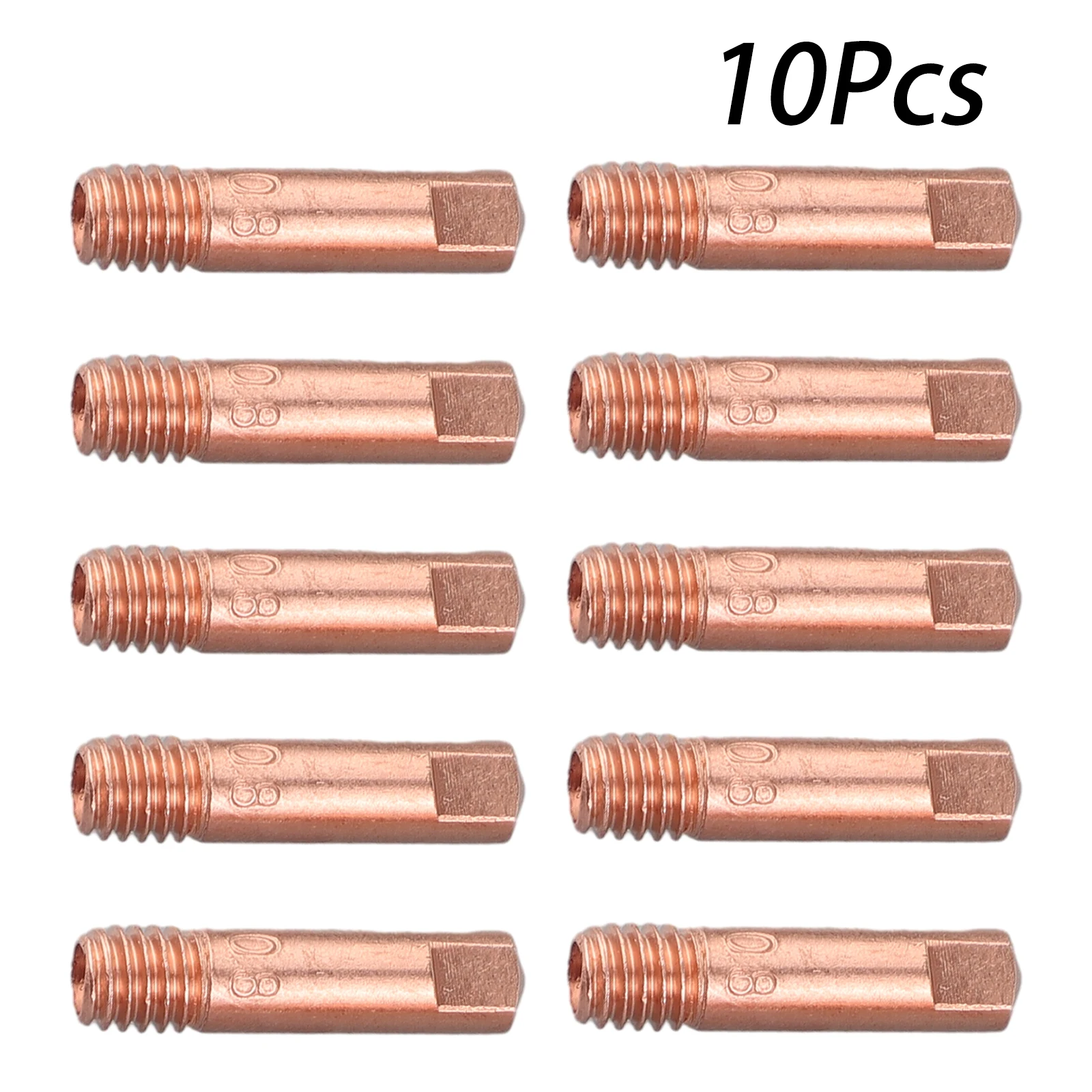 용접 토치 깍지, MB-15AK MIG/MAG M6 용접 토치 팁, 거치대 가스 깍지 납땜 액세서리, 0.8mm, 1.0mm, 1.2mm, 10 개