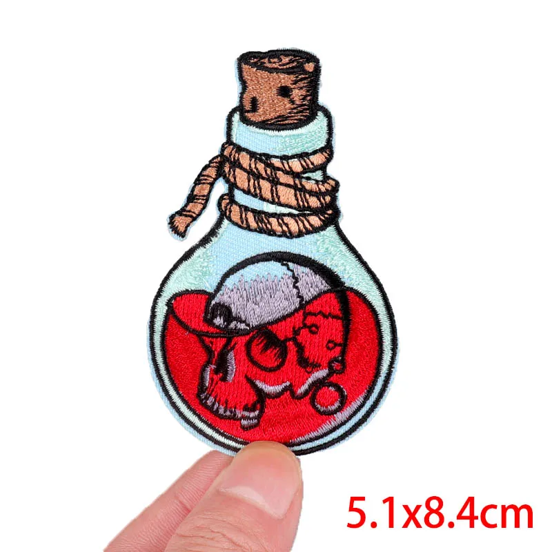 Getränke flaschen/Tasse Stickerei Patch Cartoon Patch gestickte Patches auf Kleidung Bügeleisen auf Patches für Kleidung DIY Näh aufkleber – Detail 36