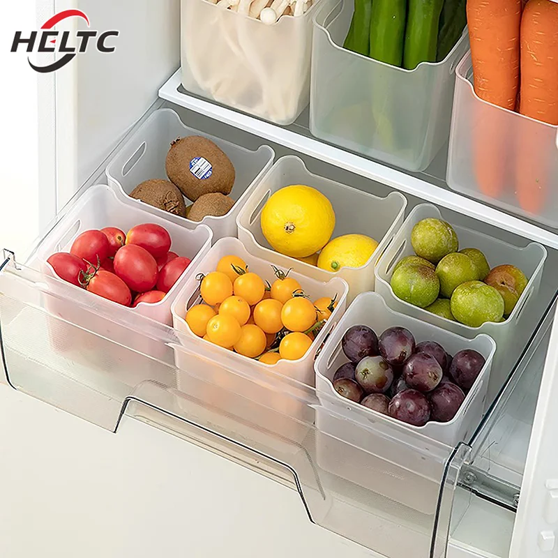 

1PCS Kitchen Refrigerator Storage Boxes Food Fresh Organizer Cold Storage Crisper Fruit Spice Food Container Boxes