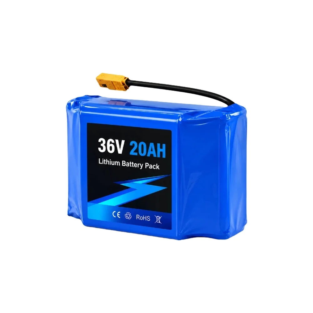 36V 10Ah-20Ah Lithium-Ionen-Akku 10S2P Wiederaufladbarer Akku mit BMS für selbstbalancierende Scooter, elektrische Zweirad-Boards, EU Schnellversand Ersatzakku