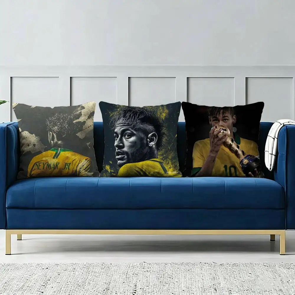 Neymar No.10 Football Theme Pillow cover Soft Microfiber Pillowcase Home Sofa Decor Surprise Decorative printed.