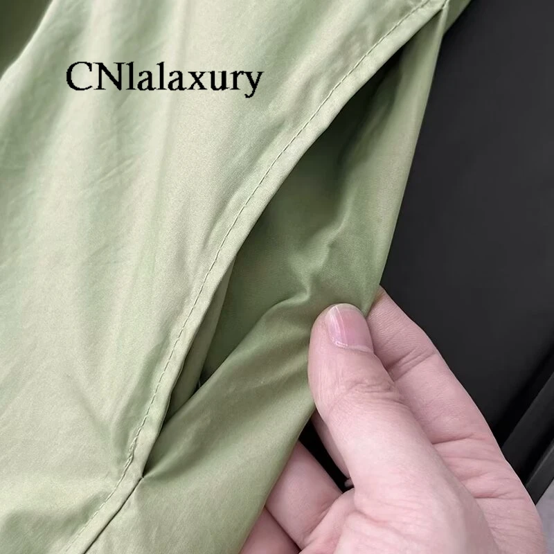 CNlalaxury Women 2024 Summer New Fashion Vests A Casual Party Dress Retro Sleeveless Chic V-neck Long Dress Vestidos Mujer