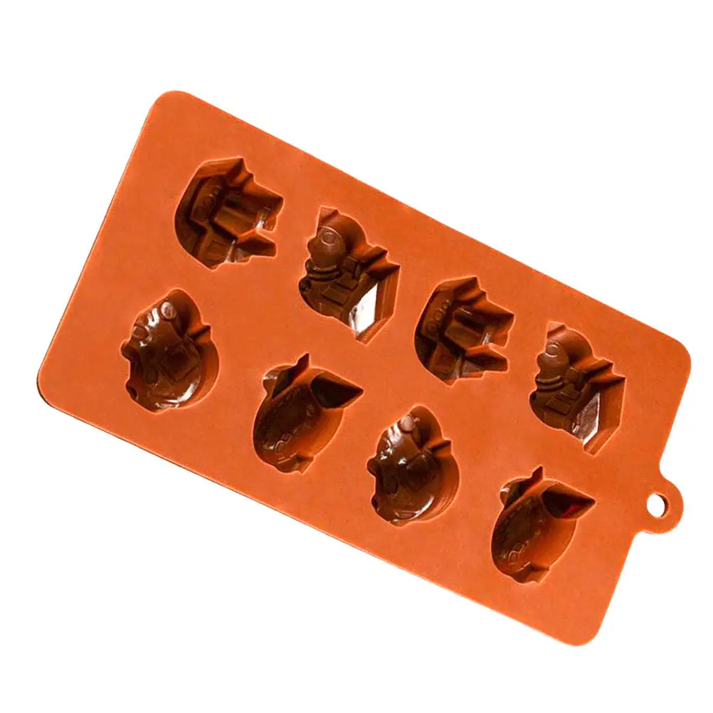 8 Cavity Chocolate Silicone Molds Boat Shapes Non-Stick Baking Pan Candy Mold Ice Cube Tray Dishwasher Oven Safe