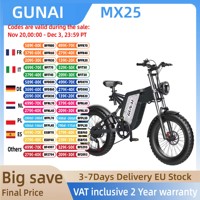 GUNAI MX25 Electric Bike For Adults 1000W Motor 20\
