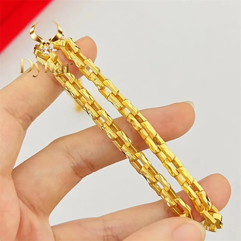 Dynar Jewelry  Jin Yicheng Jewelry 9999 24K Real Gold Secret Card Four-Party Men's and Women's Necklace Fashion Accessories