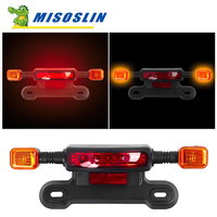 For E-bike Cycling 3- In-1 Taillight Electric Bicycle Turn Signal Light 48/60/12V LED Rear Tail Light Indicator Brake Light Part