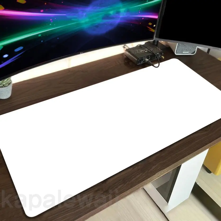 

Custom Mouse Pad Company Playmat Deskmat 1000x500 Diy White Table Carpet Game Mausepad Locking Edge Mouse Mat Any Size Desk Mat