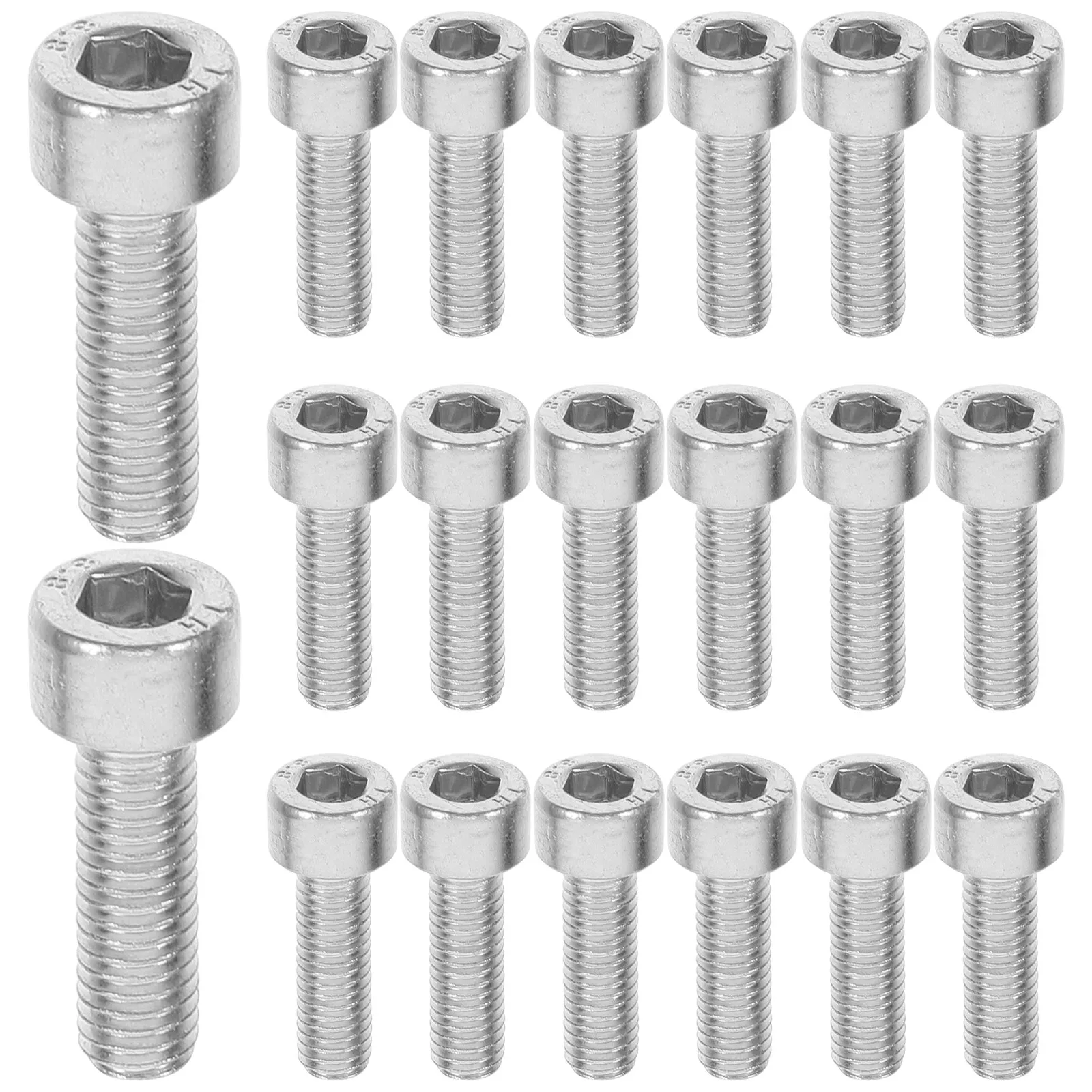 30Pcs Chainsaw Screw Parts M5x15mm Hex Socket Head Cap Screws Starter Repair Replacement Bolts Spline Screws for