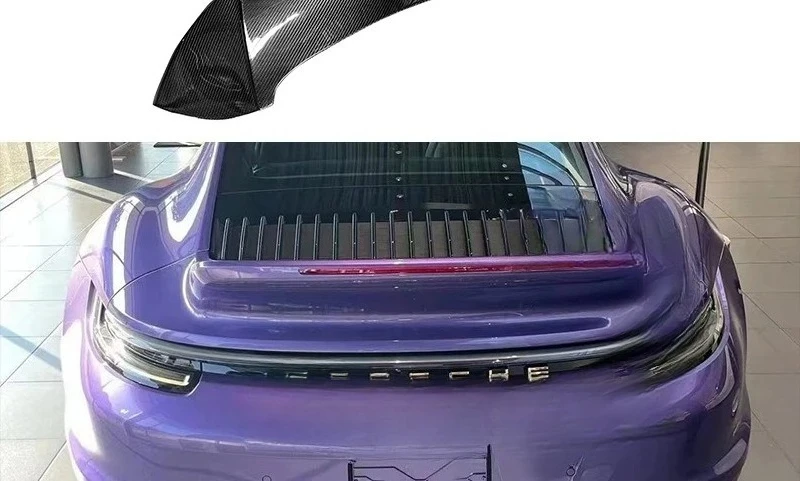 

Подходит для Porsche 922, сухой карбоновый хвост, углеродное волокно, фиксированное ветровое крыло, декоративный спойлер, модифицированные автозапчасти, экстерьер