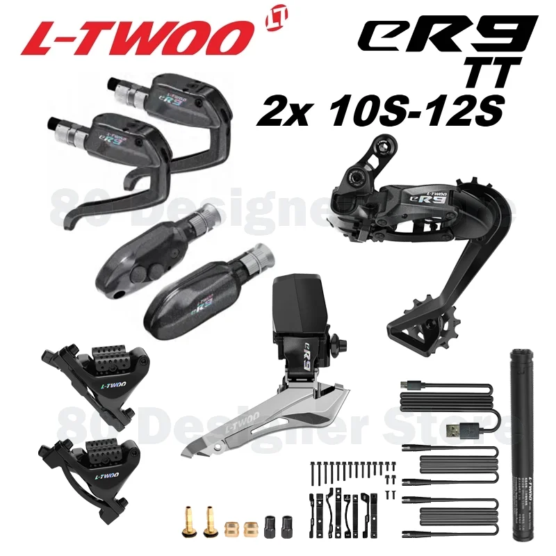 

LTWOO eR9 2x11s Electronic Groupset, Road Electronic Groupset, Replaceable Battery, APP programming, eR9 Electronic 2X12s Road