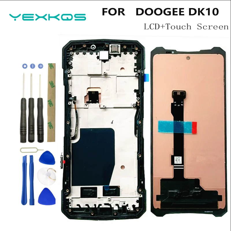 

Новый 6,67-дюймовый ЖК-дисплей DOOGEE DK10 + дигитайзер сенсорного экрана 100% оригинальный ЖК-дисплей + сенсорный дигитайзер для DOOGEE dk10 Замена + инструмент