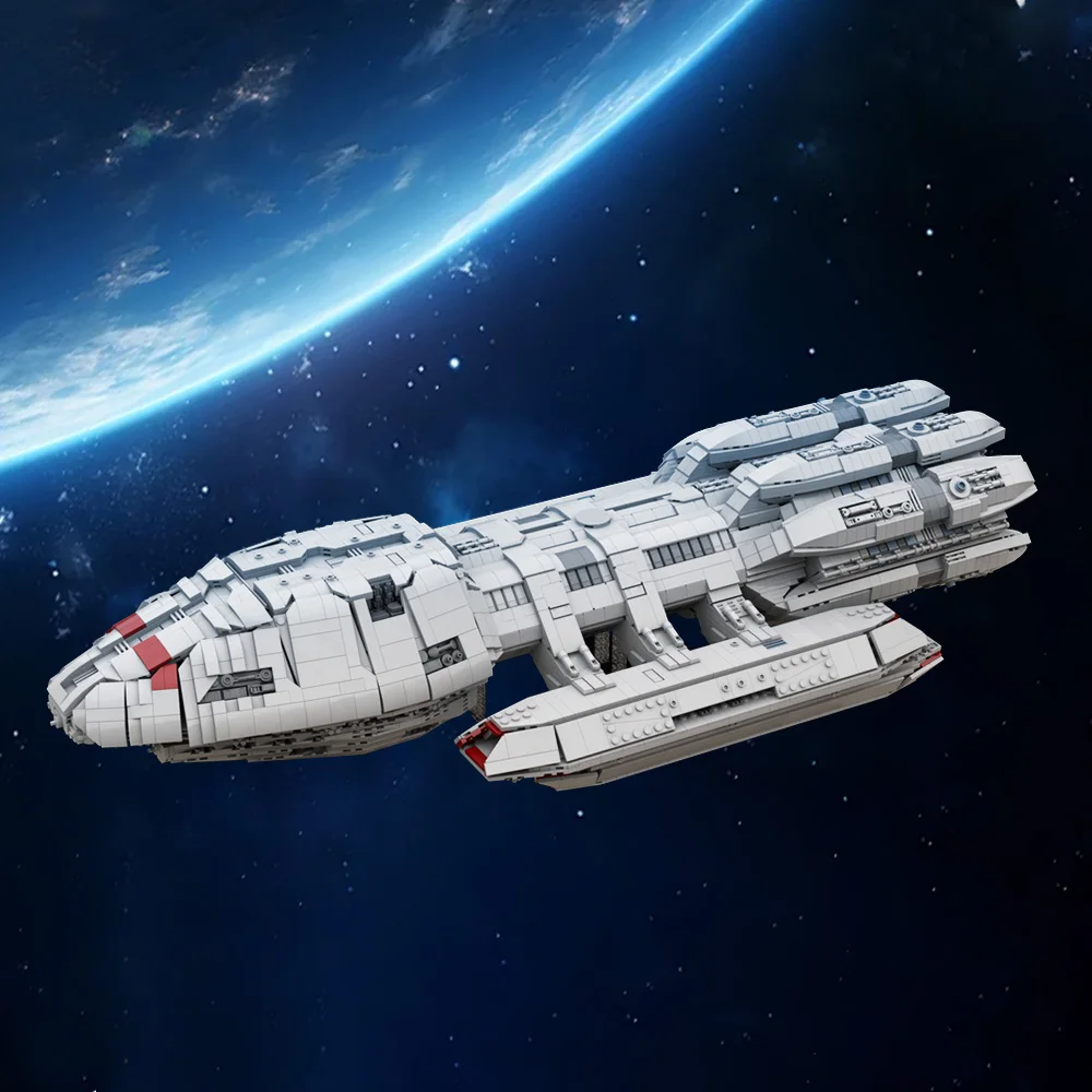 Gobricks MOC Battlestars Pegasus UCS Scale Building Blocks Model Spacecraft Galacticas Bricks  Assembled Toy for Children Gift