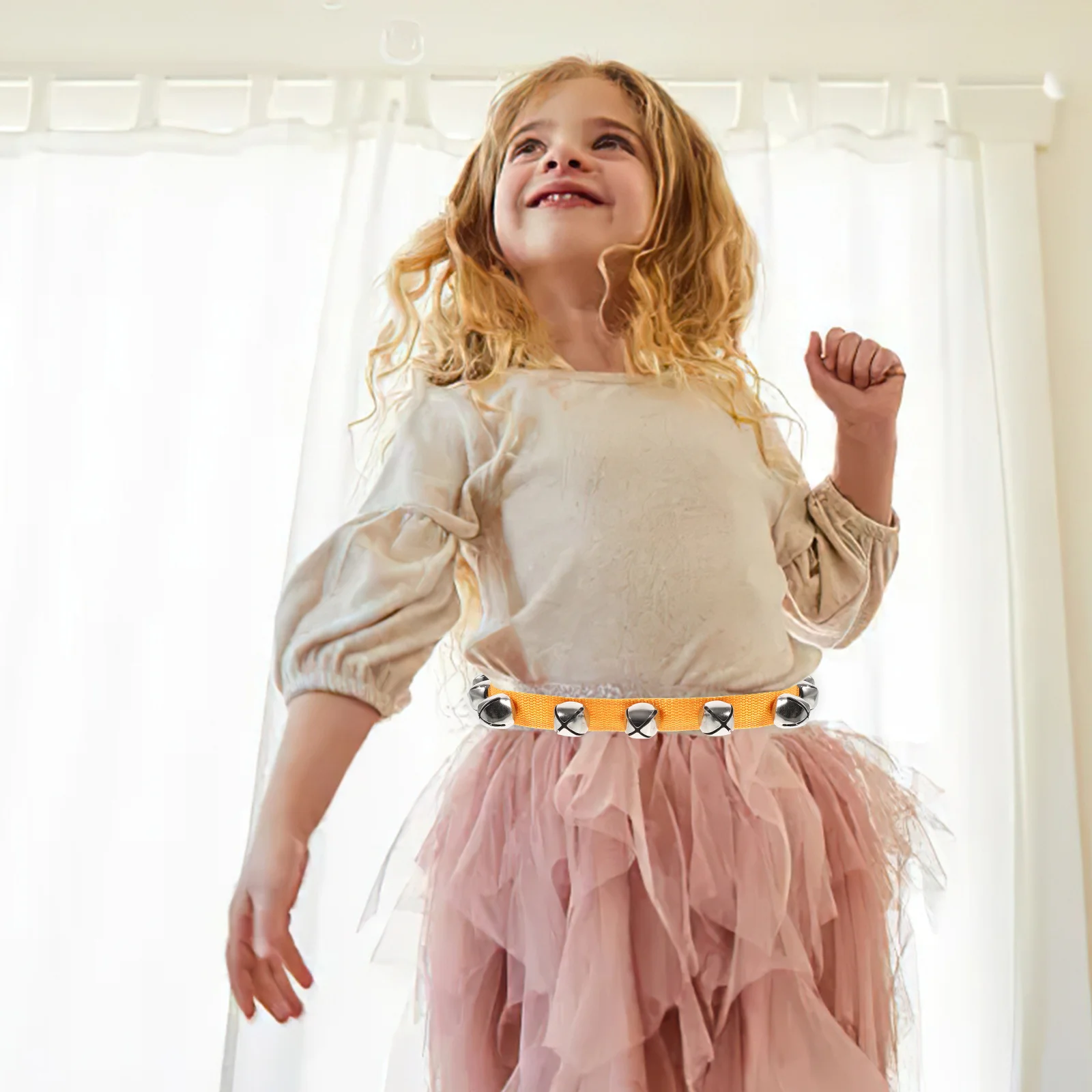 10 stücke Kinder Taille Glocken Einstellbare Musical Instrument Für Kinder Dance Performance Langlebig Handgelenk Knöchel Glocke Party Favor