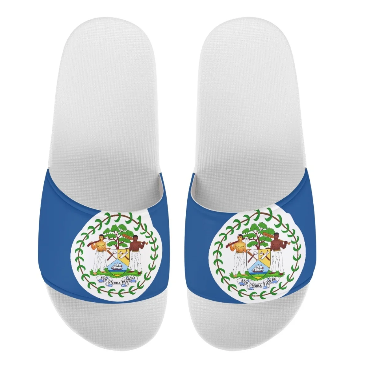 Belize Flag Design Casual Home Slippers High Quality Non-Slip Couple Outdoor Sandals Summer Fashion Slip On Lightweight Slippers