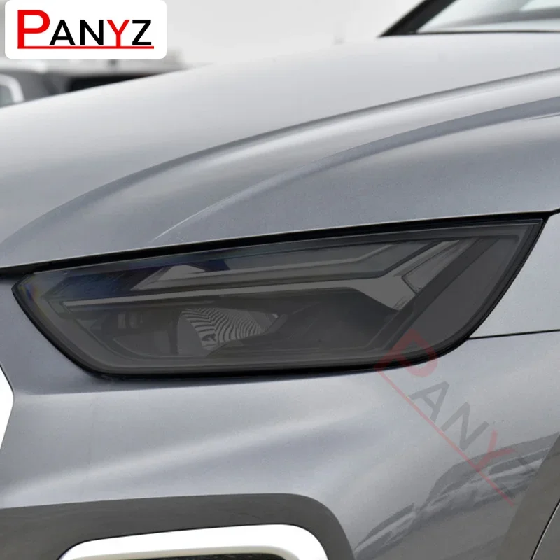 

2 шт. для Audi Q5 SQ5 Quattro Facelift 2021, оттенок автомобильных фар, дымчатая черная защитная пленка, прозрачная наклейка из ТПУ, аксессуары