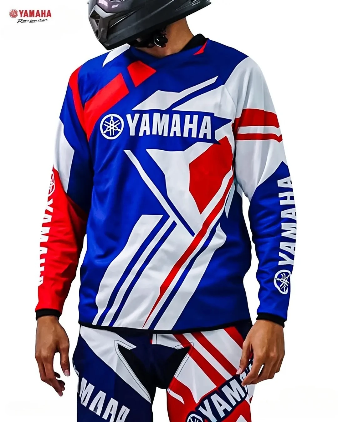 2026YAMAHA Super Racing MXGP Moto Riding Summer Latest Suit Fmen Loose Oversized Breathable Quick Drying Sports Long Sleeved Top