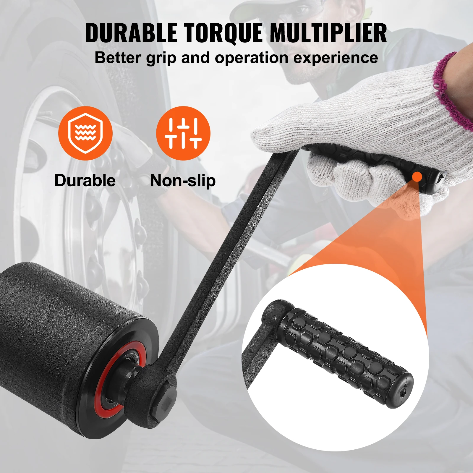 VEVOR-Chave de Torque com Estojo, Multiplicador, Drive Lug Nut, Heavy Duty, 1/4 ", 1/4", 64"