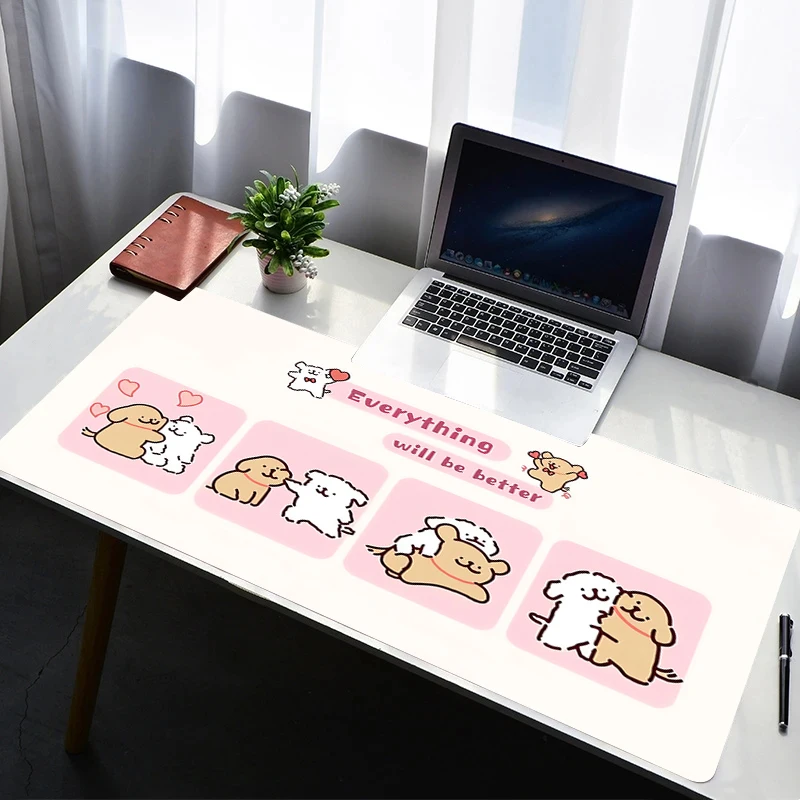 

Mouse Pad PC Non Slip Rubber Anime HD Mousepad Laptop Gamer Cabinet Keyboard Pad Office Computer Gaming Desk Anime Dog Mouse Mat