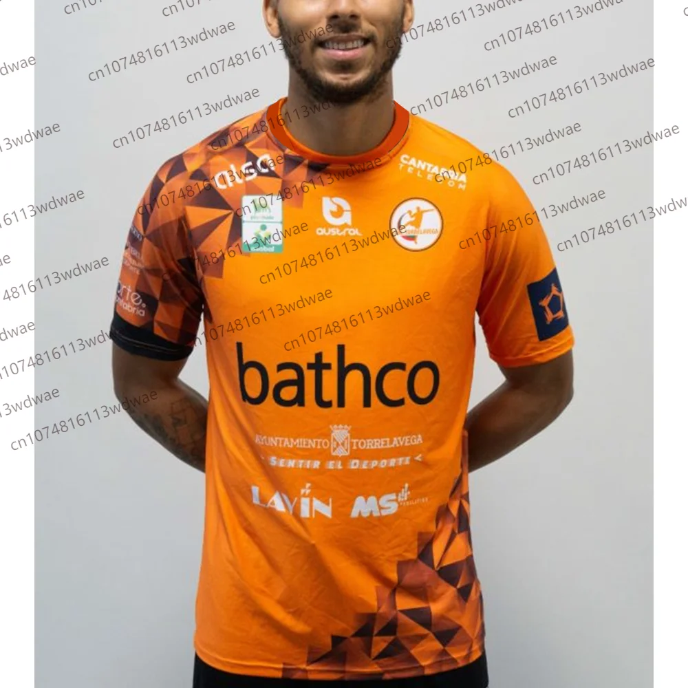 تي شيرت للرجال 2026 اسبانيا BATHCO BM. قميص كرة اليد TORRELAVEGA للشباب والأطفال، زي تدريب كرة اليد جيرسي قابل للتنفس