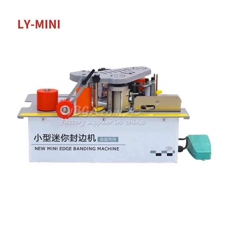 MINI-Kantenanleimmaschine für Sägetisch, Bankkantenanleimmaschine, maßgeschneidertes gebogenes/gerades Holzbearbeitungswerkzeug mit doppeltem Verwendungszweck für gerade/unregelmäßige Geräte