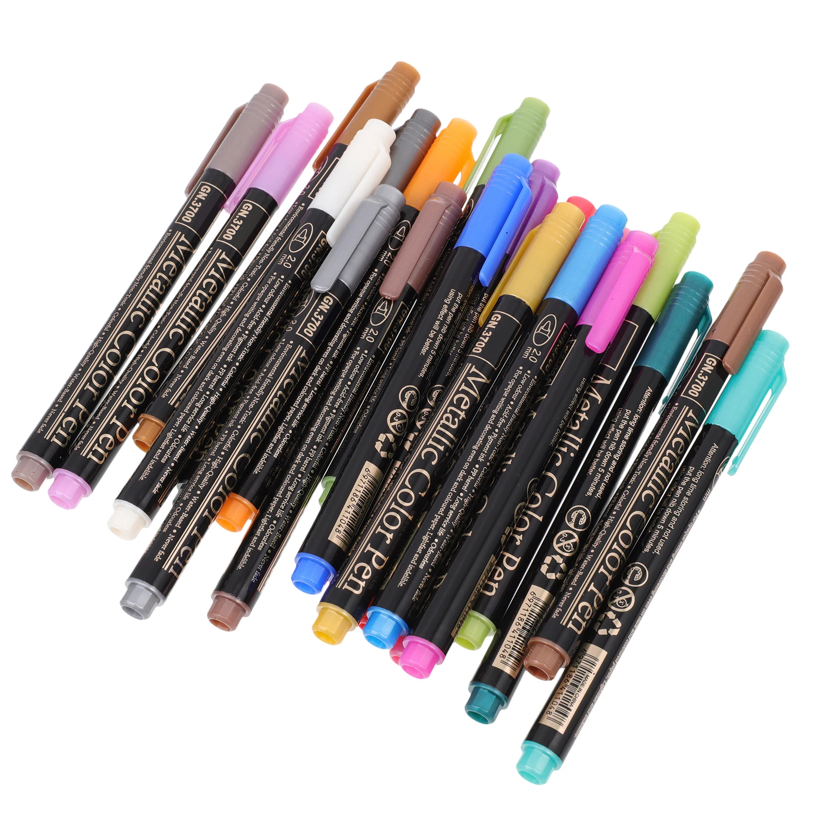 

20 Pcs Marker Set Graffiti Markers Metallic Scrapbooking Pens Journal Color Photo Album DIY