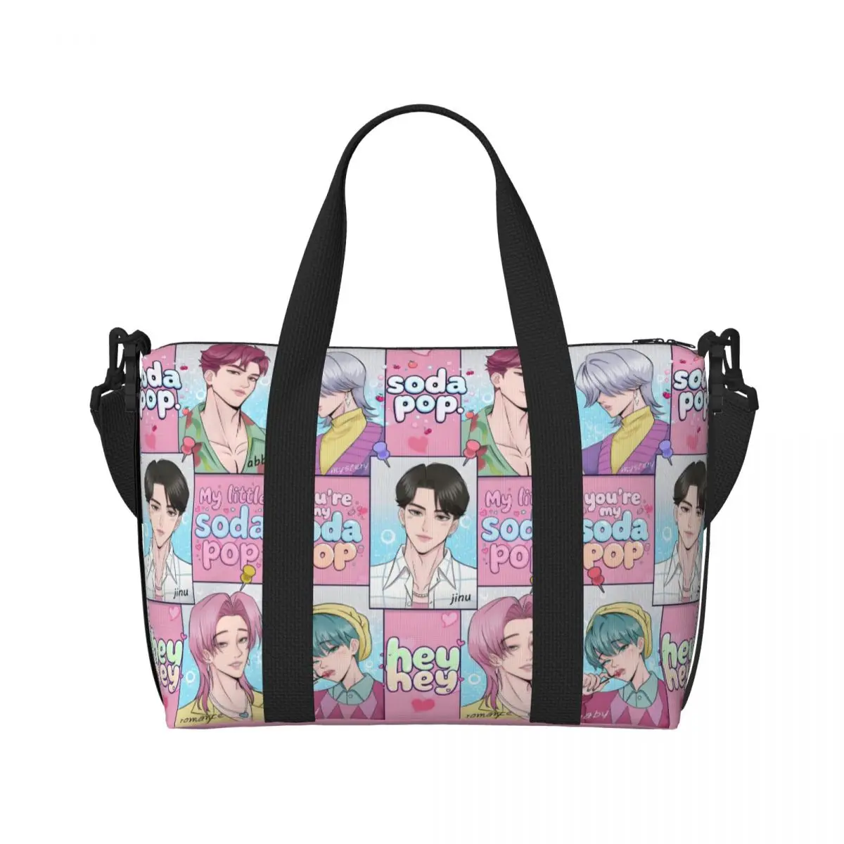 Bolso de mano personalizado Kpop Hunter Demons para mujer, bolsas de viaje de gran capacidad Saja Boys Beach Gym