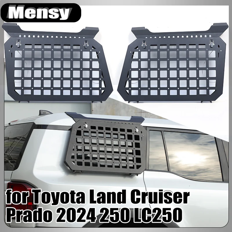 

For Toyota Land Cruiser 250 Prado FJ250 LC250 2024+ Foldable Car Rear Window Glass Armor Shelf Storage Racks Car Accessories