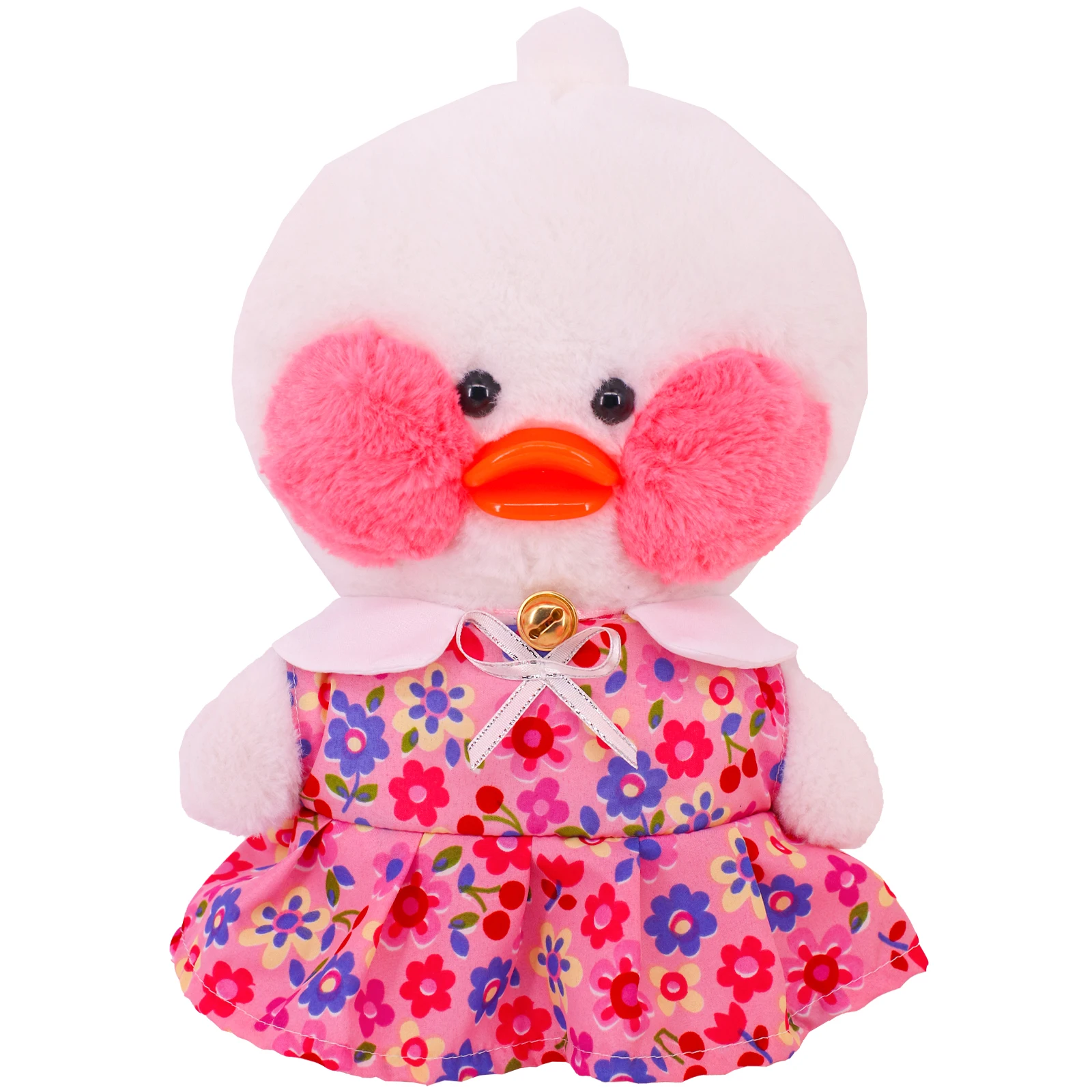 Puppe Kleidung Für Gelb Ente Uniform Pullover Floral Kleid 30cm Lalafanfan Ente Puppe Zubehör Taschen Kinder Spielzeug Geburtstag Geschenke