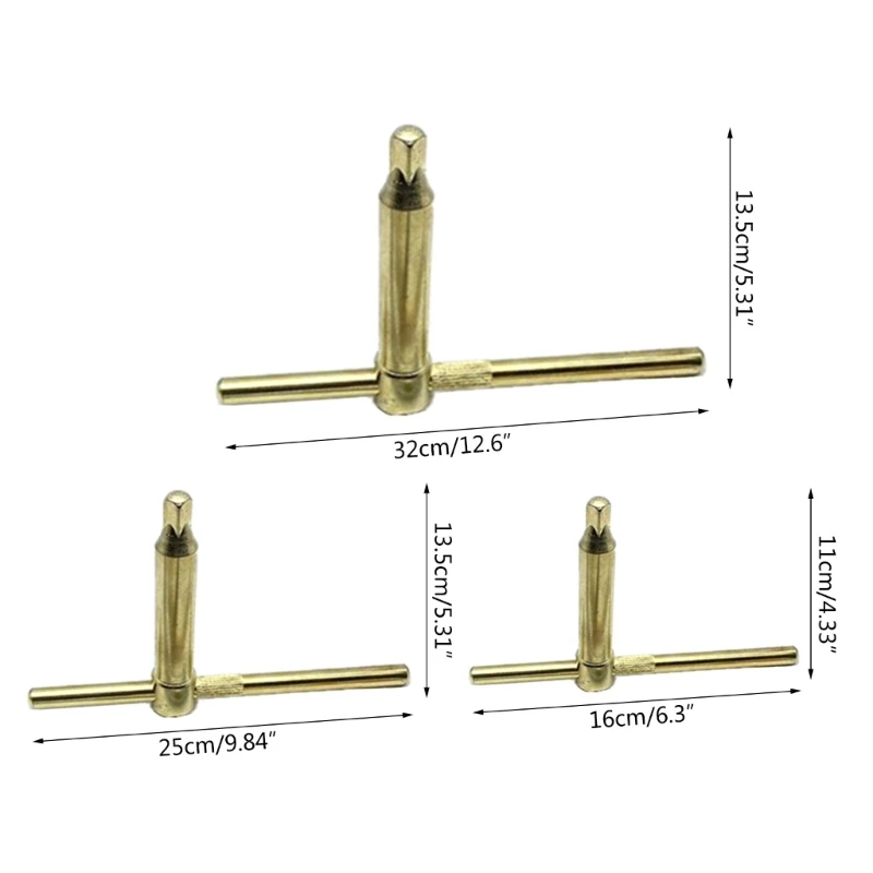 10mm 12mm 14mm Lathe Chuck Tools Chuck Handle T-shape Wrench 40CR Quenching Adjustable Spanner Tool Lathe Accessories