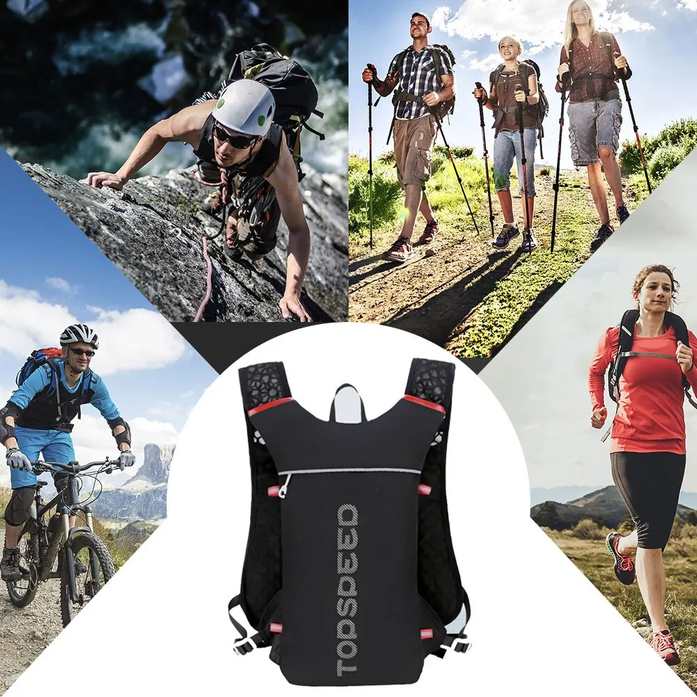 Newboler Đường Mòn chạy-siêu nhẹ 5L ba lô, chạy Hydration vest, MARATHON, xe đạp 2L túi nước