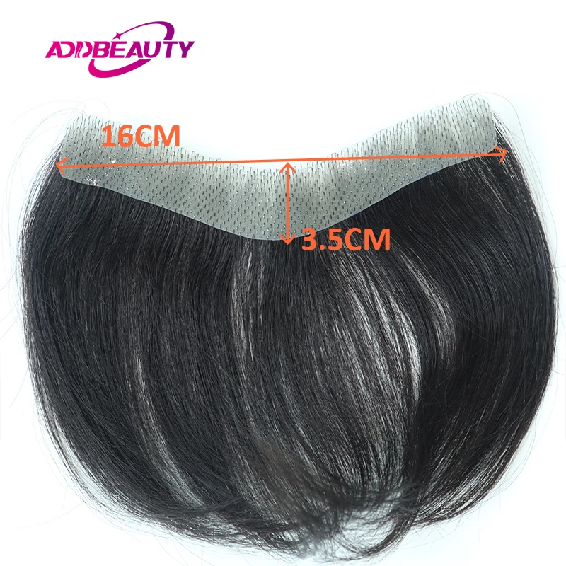 Straight Indian Remy Hair Replacement Units Thin Skin Men Toupee Full PU 0.12cm Hairpiece Vstyle Front Human Hair Wigs for Men