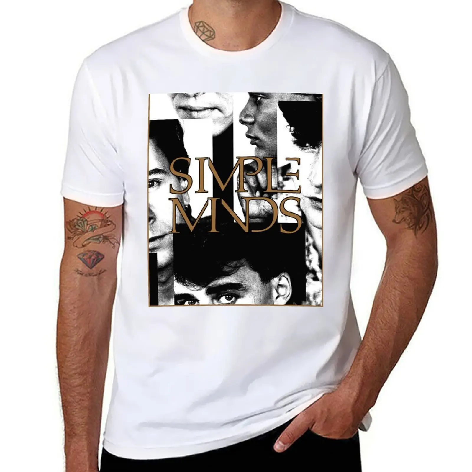Simple Minds - Once Upon A Time T-Shirt man t shirts high quality luxury brand t shirt men 100% cotton luxury brand T-Shirt