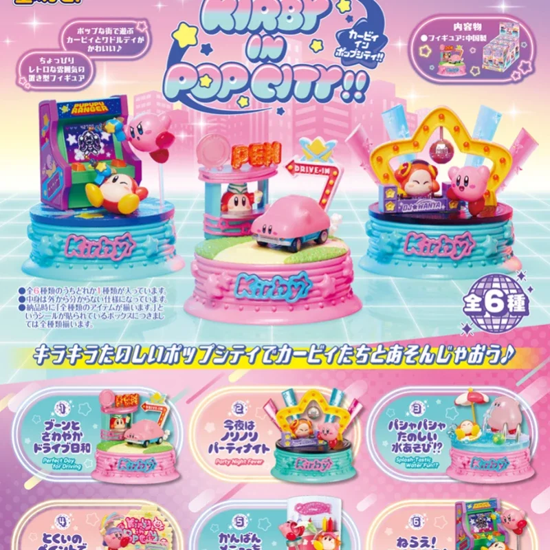 RE-MENT Capsule Speelgoed Kirby Waddle Dee Stad van Pop Serie Blind Box Speelgoed Anime Figuur Model Speelgoed Verzamelen ornamenten