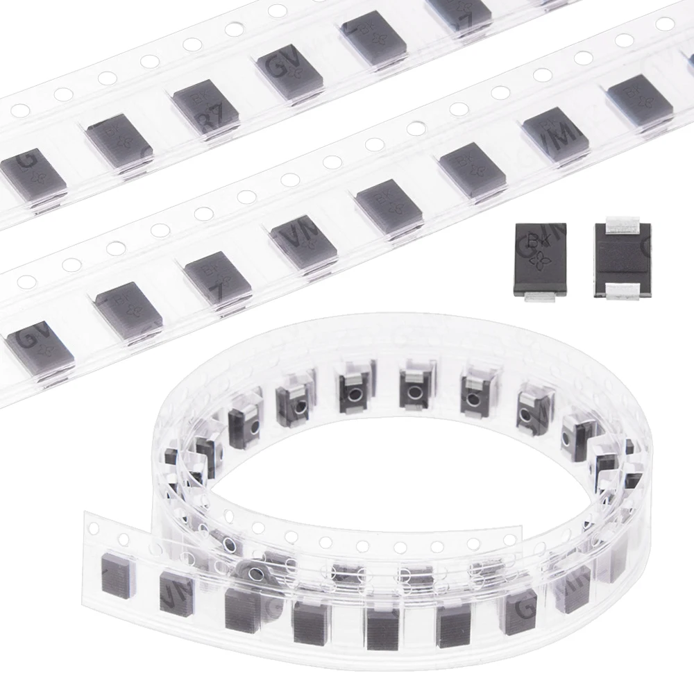 750PCS 40CA(CR) SMBJ  Bidirectional TVS Diode 14CA(BK)/15CA(BM)/17CA(LR)/18CA(BT)/20CA(LV)/24CA(BZ)/26CA(CE)/30CA(CK) for DIY