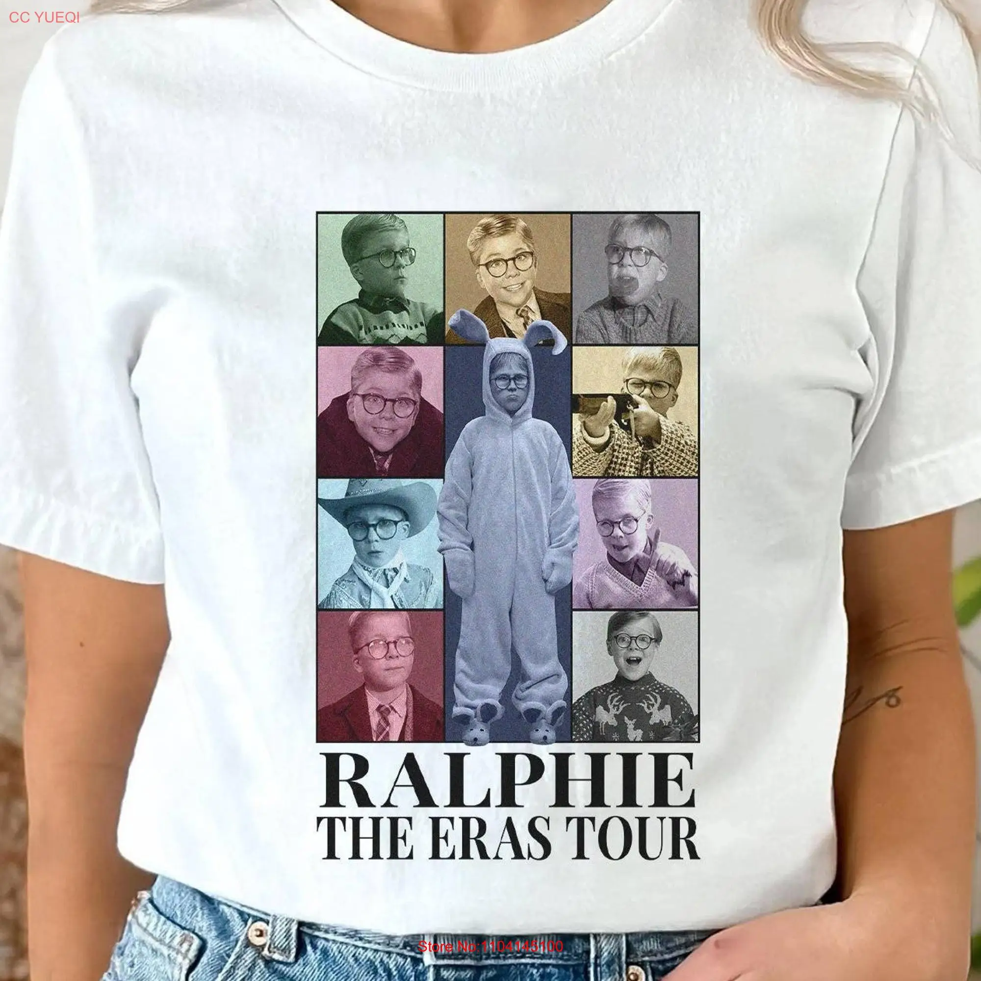 Ralphie Eras Tour T Shirt A Christmas Story Homage Movie Vintage SweaT For Women Trendy s long or short sleeves