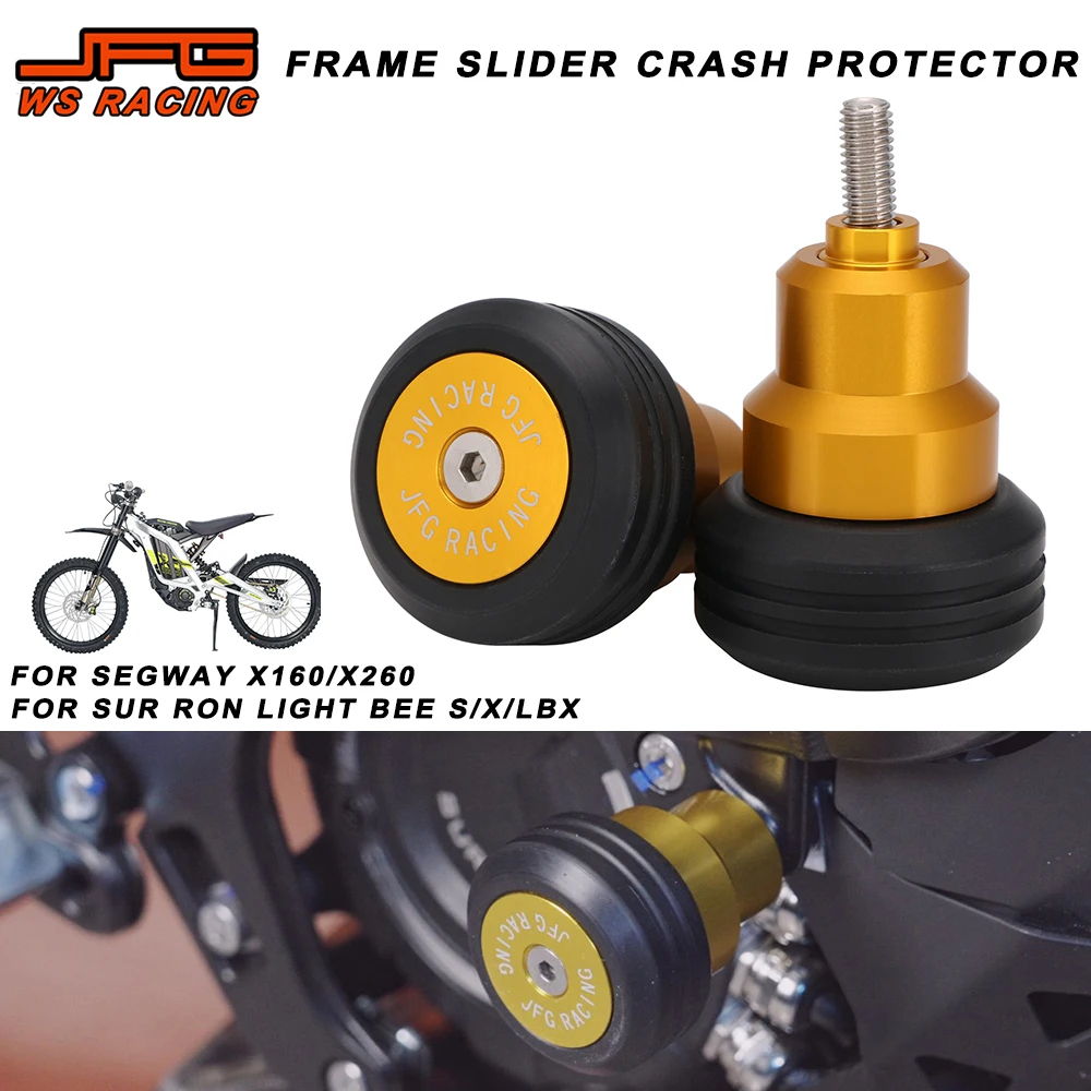 JFG Frame Sliders Crash Protector For Surron Falling Protection Pad For Sur Ron Light Bee S X LBX Segway X160 X260 Electric Bike