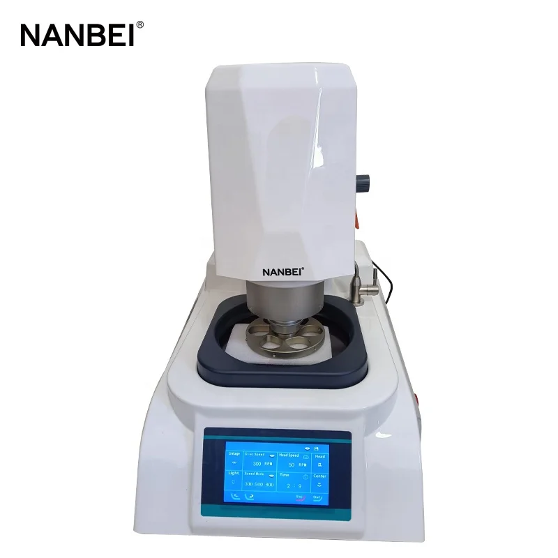 Metallographic Sample Acrylic Glass Crystal Single Disc Grinding and Polishing Machine