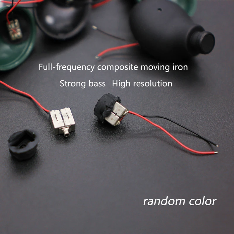 1/2PC 7mm Full Range Frequency Dual Balanced Armature Drivers 11 Ohm Composite Moving Iron Speaker Unit