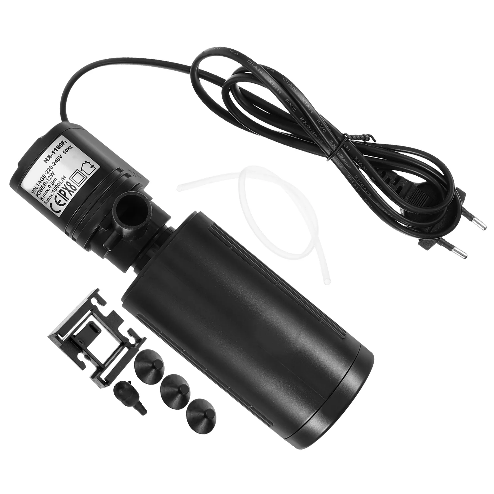 

Aquarium Internal Filter Small Compact Multi-Functional Submersible Fish Tank Filter Oxygen Supply Cleaner Eu Plug