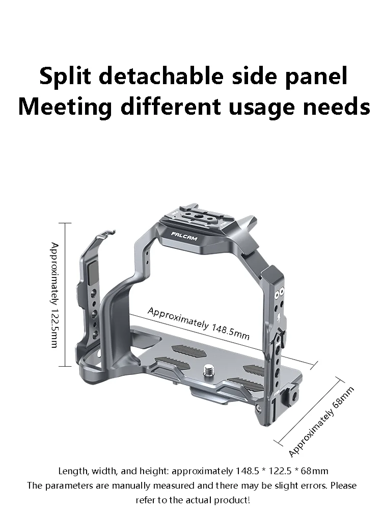 Falcam Camera Cage for Panasonic S5 Mark lI Multi-interface Camera Cage With Side/Top Handle for Panasonic S5 Mark lI