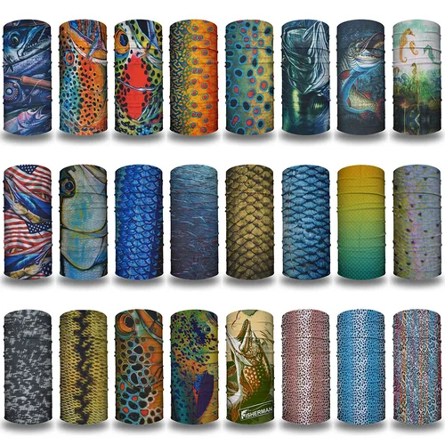 Imagen 1 del producto Polaina de cabeza de pesca para hombres protección solar UV polvo a prueba de viento ciclismo senderismo cara Bandana diadema para mujeres pasamontañas de pelo