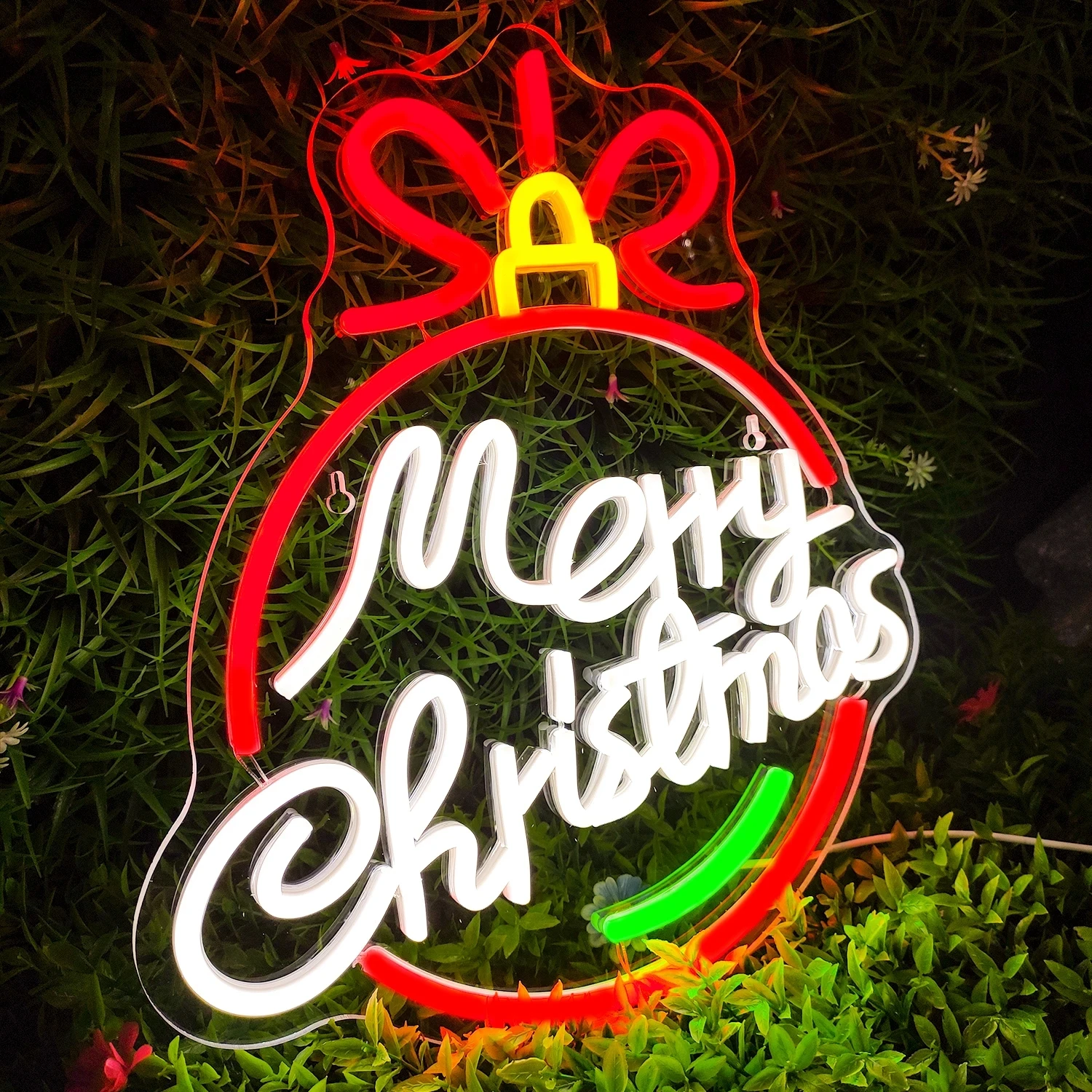 Merry Christmas Neon Sign Family Holiday New Year Christmas neon light Wall Decoration Living Dining bar Children's Room Gift