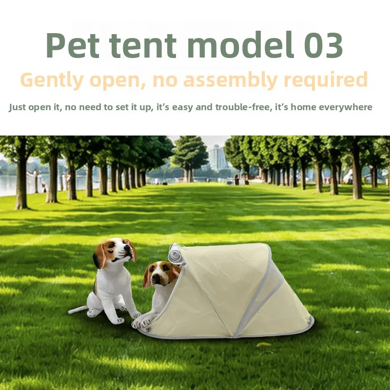 

Folding Pet Tent Lightweight Carrying Puppy Kitten Indoor and Outdoor Camping Lawn Outing Cabin Small Nest Small Cage