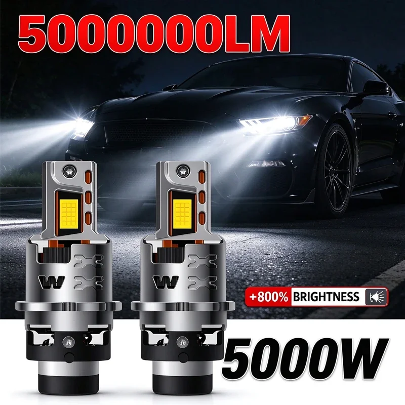 D2S D2R D4S D4R Led Car Headlight Canbus Bulbs 9885 CSP D2 Led 5000000LM 5000W Super Bright Car Bulb 12V 6000K Motorcycle Light