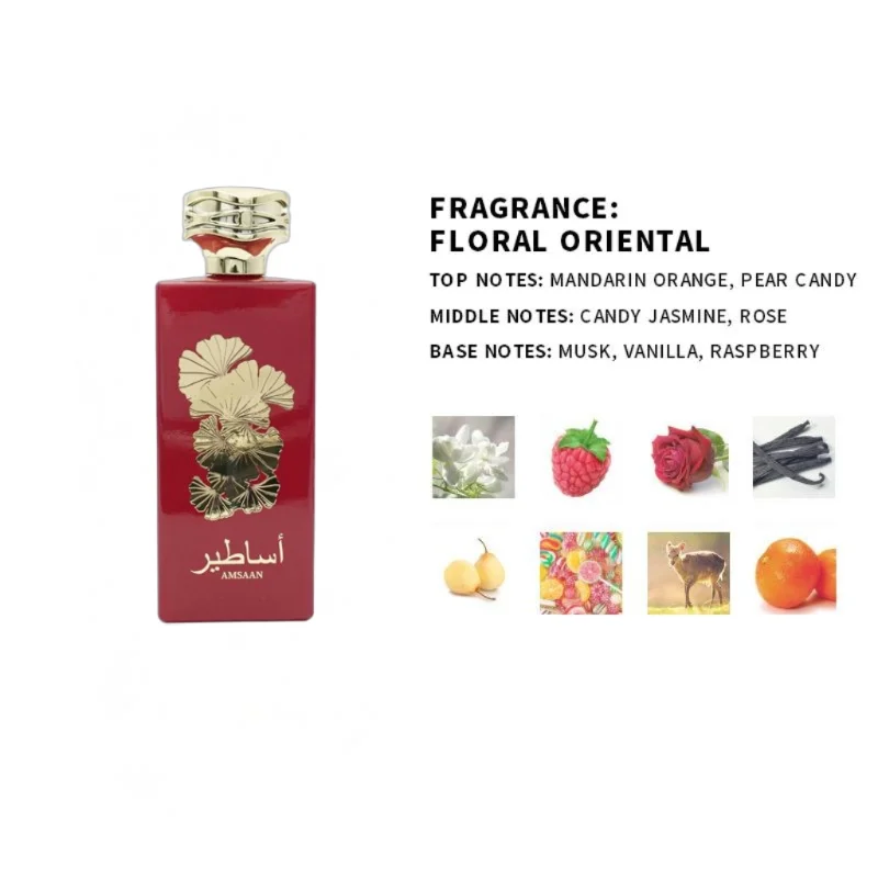 Arabisches Luxusparfüm, Unisex, blumig-orientalisch, mit Moschus-, Vanille-, Jasmin- und Rosennoten für Vitalität und Selbstvertrauen, 100 ml_voghion.com